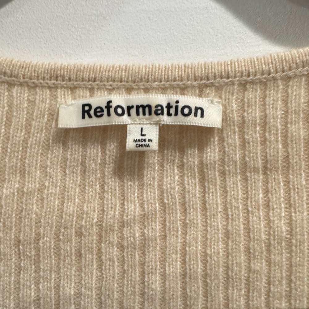 Reformation cream Glenna cashmere sweater - Picture 6 of 7